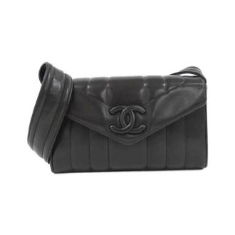 Chanel Pre-owned Lamslederen Schoudertas - Dames - Pre-owned - Zwart - Maat: ONE Size Leer