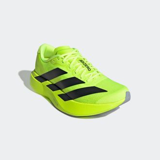 adidas Laufschuh ADIDAS PERFORMANCE ADIZERO EVO SL, Damen, Gr. 42,5, silber (lucid lemon, core schwarz, matte silber), Synthetik, Textil, Schuhe Laufschuh, a
