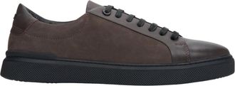 Estro & Luminara Leren & Velours Sneakers - Heren - Sneakers - Bruin - 43 EU - Leer - Schoenen