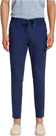 Mason's Chile Jogger - Heren - Slim Fit Broeken - Blauw - L - Katoen - Broeken