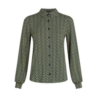 King Louie Maisie Blouse Marais - Dames - Blouses & Shirts - Veelkleurig - Maat: XL Viscose