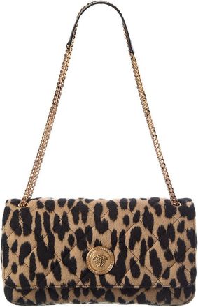 Versace Medusa Quilted Wool Shoulder Bag