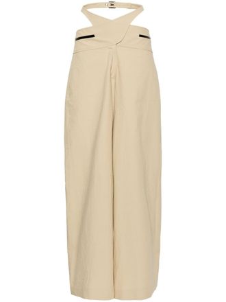 CHRISTOPHER ESBER Mason broek met wijde pijpen - Beige