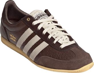 adidas Japan Low Top Sneaker in Brown/Wonder White/Gold Met. at Nordstrom, Size 10.5