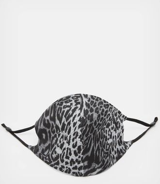 AllSaints Viscose Kiku Silk Blend Face Mask, Size: One Size