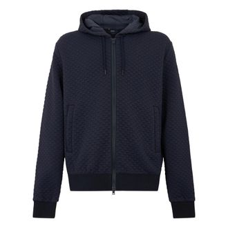 Herno Zip-through Hoodie - Heren - Vesten met rits - Blauw - L - Nylon - Hoodies & sweatvesten