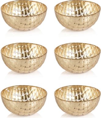 Zodax Braided Set of 6 Condiment Bowls in Gold at Nordstrom Rack