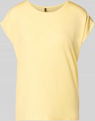 Vero Moda Relaxed Fit T-Shirt aus Lyocell-Mix Modell AVA in GELB, Gr&ouml;&szlig;e XL