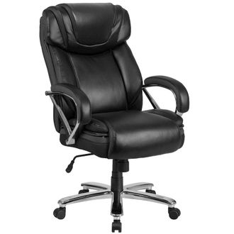 Flash Furniture 500 lb. Rated Black Executive Swivel Office Chair with Extra Wide Seat
