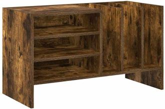 vidaXL Record Cabinet Smoked Oak 78.5 x 35 x 45 cm Engineered Wood vidaXL