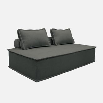 Sweeek Sof&aacute; Modular En Tela Lisa, 2 Plazas
