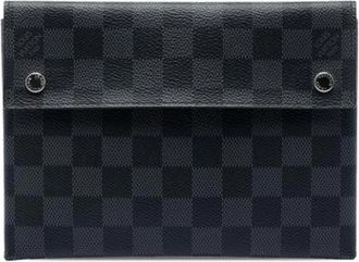 Louis Vuitton Pre-owned Alpha Pochette MM - Dames - Vintage Clutch - Grijs - ONE Size - Vintage