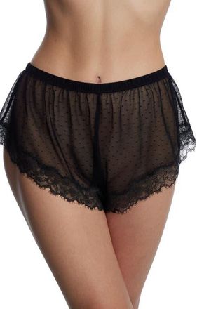 Skarlett Blue Entice Lace Short in Black at Nordstrom, Size Xx-Large