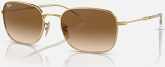 Ray-Ban Brown Gradient Rectangular Unisex Sunglasses RB3706 001/51 54
