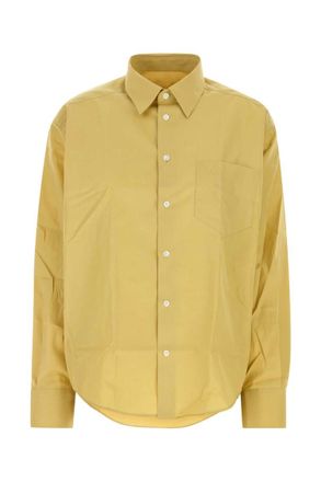 Ami Yellow Boxy Solid Shirt