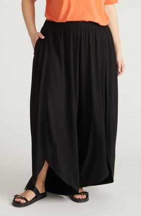 Universal Standard Rey Divine Jersey Pants in Black at Nordstrom, Size Xx-Large