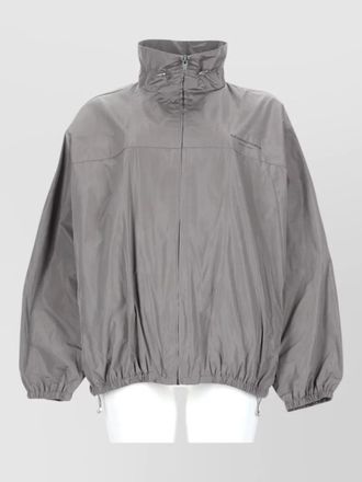 Alexander Wang oversize jacket zip high collar hem