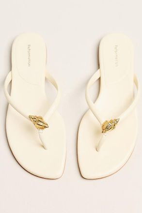 Reformation Onyx Thong Sandals