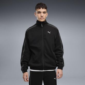Puma Giacca sportiva con zip PUMA Class dal taglio morbido da uomo, Abbigliamento, Nero, XXL