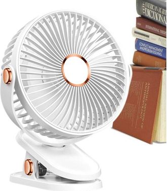 OEM Ventilador Usb Con 5 Velocidades Ajustables: Peque&ntilde;o, Silencioso, Con Rotaci&oacute;n De 360&deg; Y Abrazadera Resistente