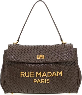 Rue Madam Les Jours XS Motif Tote - Dames - Schoudertassen - Bruin - ONE Size - Katoen - Tassen