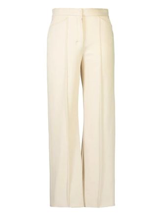 Max Mara centre-seam trousers - women - Cotton/Elastane/Polyamide - 40 - Neutrals