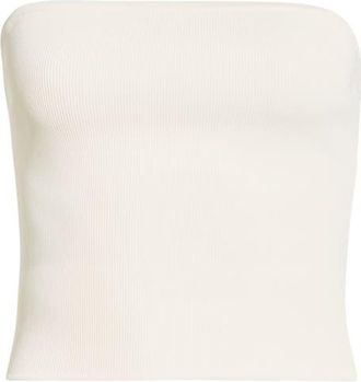 SKIMS Refined Knit Tube Top in Egret at Nordstrom, Size X-Large