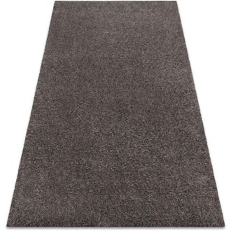 RugsX Rugsx - Alfombra buenos 6646 shaggy monocolor, liso gris grey 80x150 cm