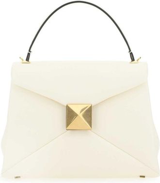 Valentino Garavani White Rockstud Leather Bag