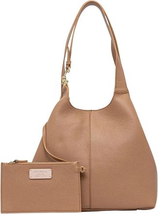 Coccinelle C-Easy Tote Bag - Dames - Shoppers - Beige - ONE Size - Leer - Tassen