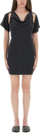 Alexander Wang Black Cowl Neck Mini Dress