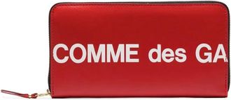 Comme Des Gar&ccedil;ons Huge Logo 205 x 100 mm Portemonnee - Dames - Portefeuilles - Rood - ONE Size - Katoen - Accessoires