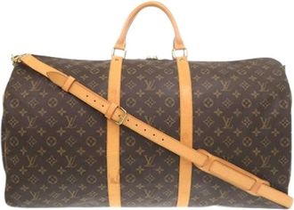 Louis Vuitton Pre-owned Weekend Bags, female, Brown, Size: ONE SIZE Pre-owned Keepall Bandouliere 60