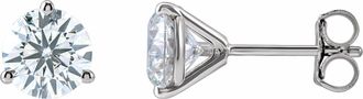 Diamond2Deal 14K Gold 2ct Lab-Grown Diamond Stud Earrings Clarity VS, Color F-G
