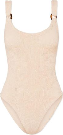 Hunza G ring-detail swimsuit - Pink
