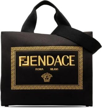 Fendi Pre-owned Canvas totes - Dames - Vintage Shopper - Zwart - ONE Size - Vintage