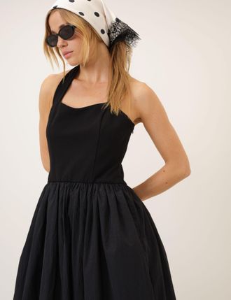 Nobody's Child White Polka Dot Lace Trim Scarf