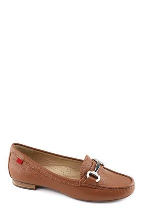Marc Joseph New York Grand Street Leather Buckle Loafer in Cognac Grainy at Nordstrom, Size 5.5