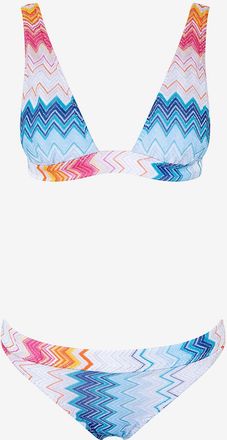 Missoni Triangel-Zickzack-Strick-Bikini