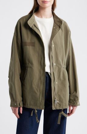 Mango Aventura Cotton Jacket in Khaki Green at Nordstrom, Size X-Small
