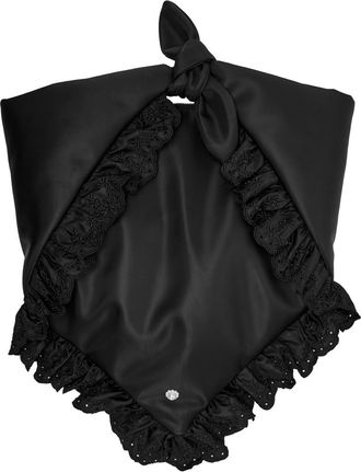 Simone Rocha Simone Rocha Pillowcase Ruffled Padded Satchel bag - Black - One Size