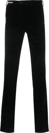Corneliani straight-leg cotton-blend trousers - men - Elastane/Cotton/Viscose/Polyester/Cotton - 46 - Black