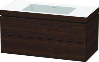 Duravit Lavamanos Duravit L-cube Con Base Mural, 100x48 Cm, 2 Cajones
