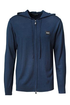 19V69 19V69 Mens Sweater Maarten Navy Blue Wool - Size Large