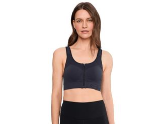 Anita Easy Move Zip Light Support Sport Bra Womens Bra Grey : 2XL, Elastane/Nylon