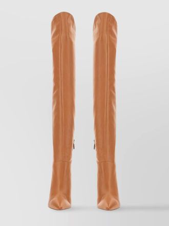 Stuart Weitzman leather wedge knee-high boots