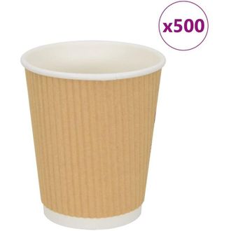 vidaXL Tazas De Caf&eacute; De Papel 500 Uds 8oz 200ml Blanco Vidaxl