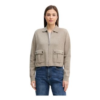 DKNY Dkny, Truien & Vesten, Dames, Beige, L, Wol, Wolmix Vest