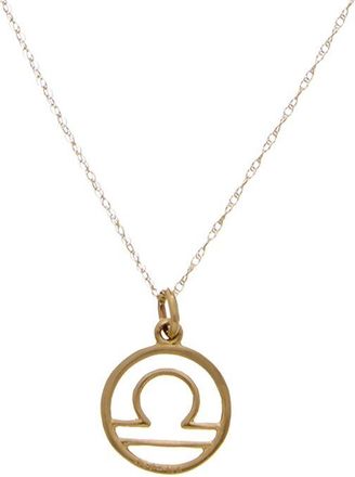 Italian Gold, Inc 10K Libra Zodiac Pendant Necklace