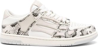 Amiri Snake Skel sneakers - men - Fabric/Calf Leather/Fabric/Rubber - 41 - Neutrals
